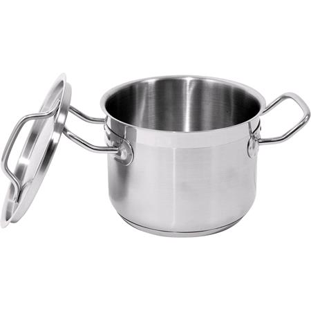 DEEP STOCKPOT W/LID SS 16x12CM  2,4L