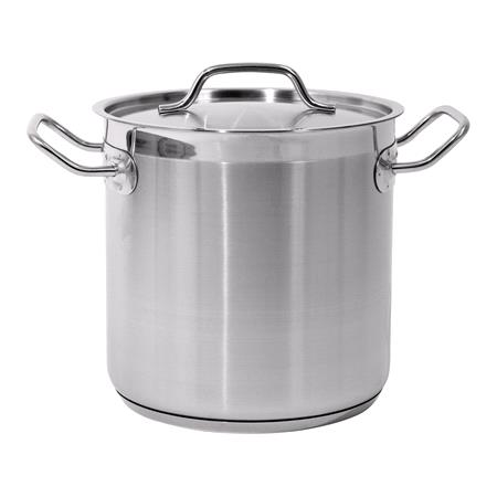 DEEP STOCKPOT W/LID SS 20x20CM 6,3L