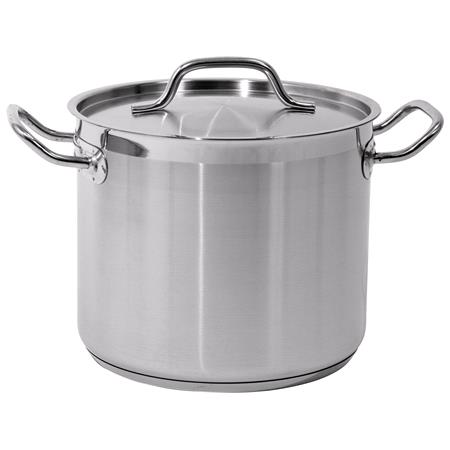 DEEP STOCKPOT W/LID SS 24x20CM 9L