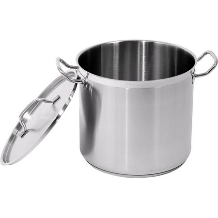 DEEP STOCKPOT W/LID SS 28x25CM 15,4L