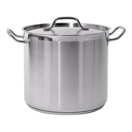 DEEP STOCKPOT W/LID SS 28x25CM 15,4L