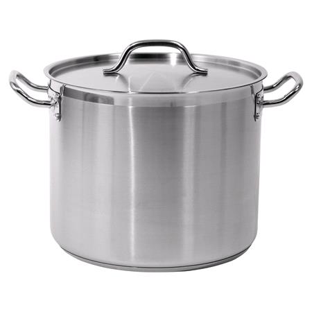 DEEP STOCKPOT W/LID SS 32x26CM 20,9L