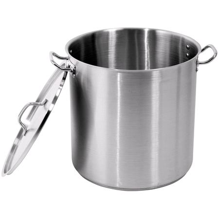 DEEP STOCKPOT W/LID SS 40x40CM 50,3L