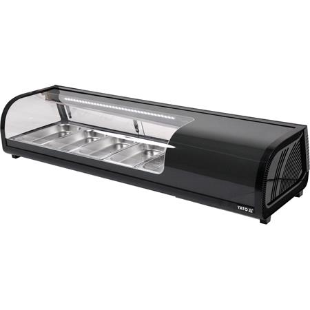 SUSHI SHOWCASE 5x1/3GN 135x42x29,5 BLACK