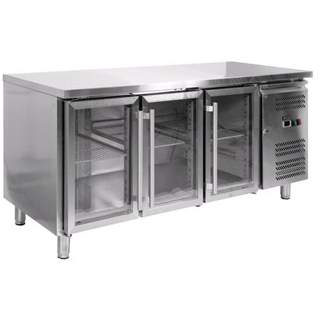 GN COUNTER 417L 3 GLASS DOOR
