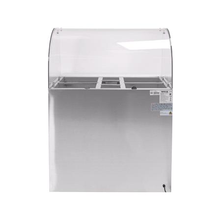 SALADETTE 240L 2 DOOR GLASS TOP