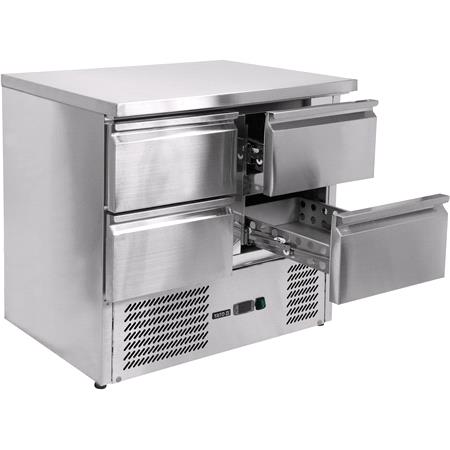 REFRIGERATED COUNTER 220L W/4 DRAWERS