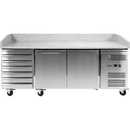 REFRIGERATED PIZZA COUNTER 580L 7 DRAWER