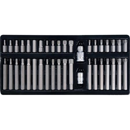 SCREWDRIVER BIT SET/HEX,TORX,SPLINE/40PC