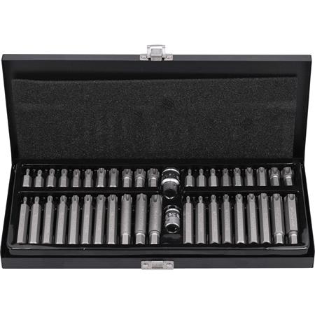 SCREWDRIVER BIT SET TORX SE.& RIBE 42PCS