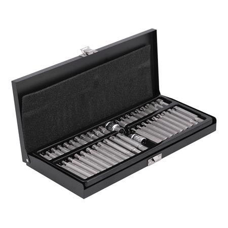 SCREWDRIVER BIT SET TORX SE.& RIBE 42PCS