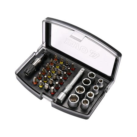 34PC SCREWDRIVER BIT  & SOCKET SET