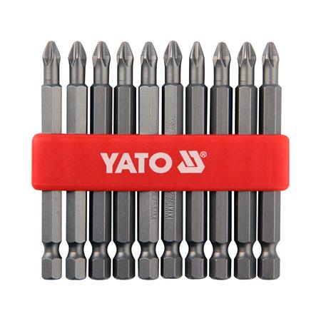 SCREWDRIVER BITS 10PCS PH2x75MM S2