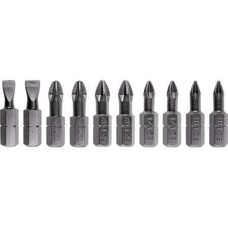 SCREWDRIVER BIT SET 25MM 10PCS