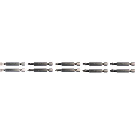 SCREWDRIVER BIT SET 50MM 10PCS