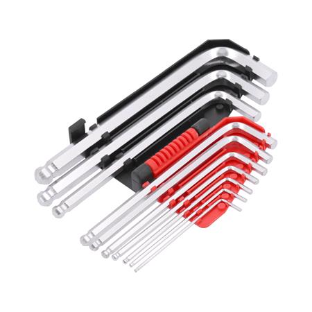 HEX KEY SET W. BALL 10PCS  2 12MM