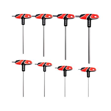 T HANDLE HEX KEY SET 8PCS