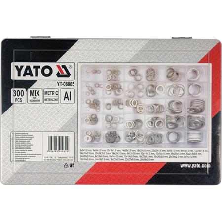 300 PCS ALUMINIUM SEALING RINGS ASSORTME