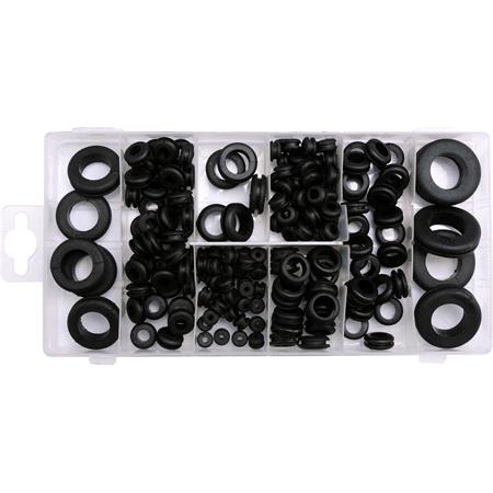 Rubber Ring Grommets Assortment   Set of 180