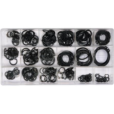225 PCS SNAP RINGS ASSORTMENT EXT/INT