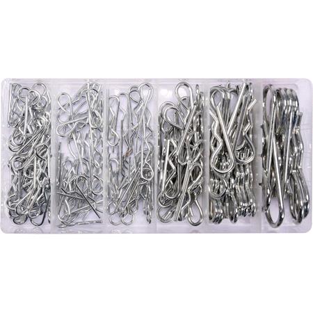 150 PCS SPRING SPLIT PINS ASSORTMENT