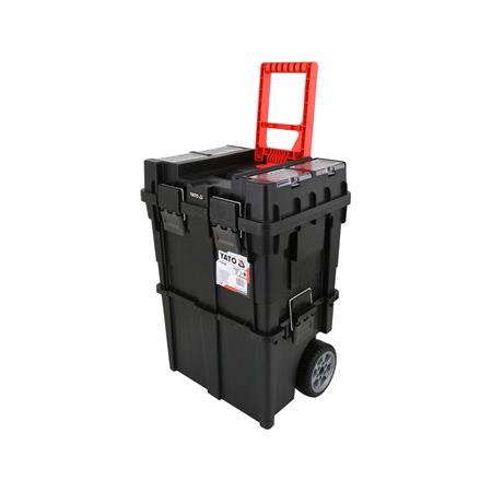 Two parts tool box with wheels