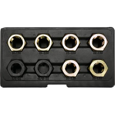 AXLE SPINDLE RETHREADING SET 8 PCS