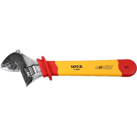 INSULATED ADJUSTABLE WRENCH 300MM VDE
