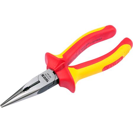 INSULATED LONG NOSE PLIERS 160MM VDE