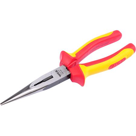 INSULATED LONG NOSE PLIERS 200MM VDE