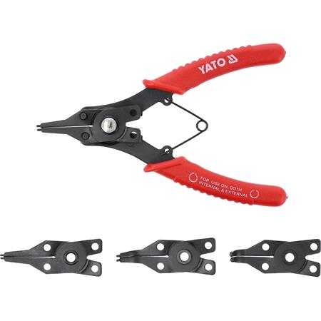 CIRCLIP PLIERS SET INT EXT HEADS 160MM