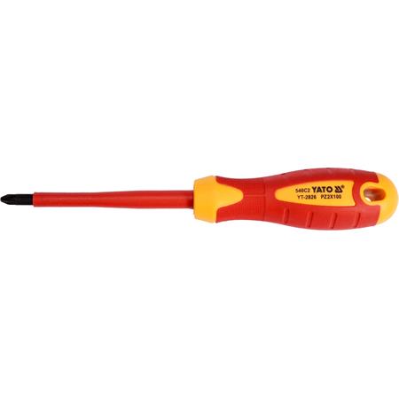 INSULATED SCREWDRIVER PZ2x100MM