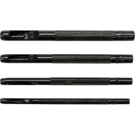 4PCS LEATHER PUNCH SET SIZES: 2 3 4 5 MM