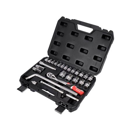 SOCKET SET 1/2", 25 PCS, L