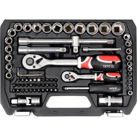 SOCKET SET 1/4" & 1/2" 72PCS