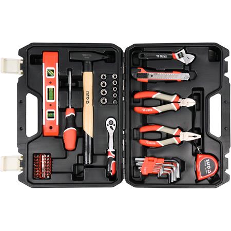 TOOL SET 1/4" 60 PCS WITH LEVEL