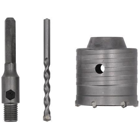 HOLLOW DRILL SET 65MM HEX SHANK