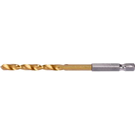 METAL DRILL WITH HEX SHANK 5,0MM TITAN