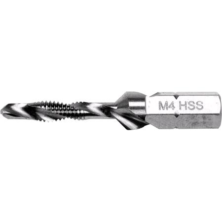 COMBINED DRILL TAP M4 HEX