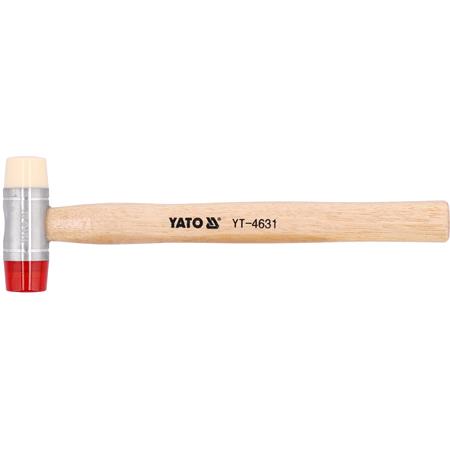 PU & NYLON HEADS MALLET W.WOOD.HANDLE 28
