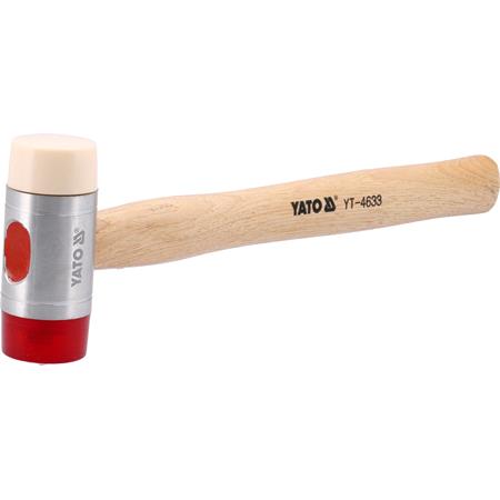 PU & NYLON HEADS MALLET W.WOOD.HANDLE 45