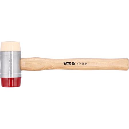 PU & NYLON HEADS MALLET W.WOOD.HANDLE 60