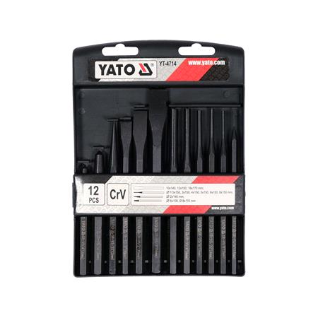 12PCS  COLD CHISELS, PIN & SOLID PUNCHES
