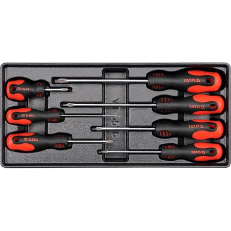 PVC TRAY WITH 7PCS PHILLIPS SCREWDRIVERS