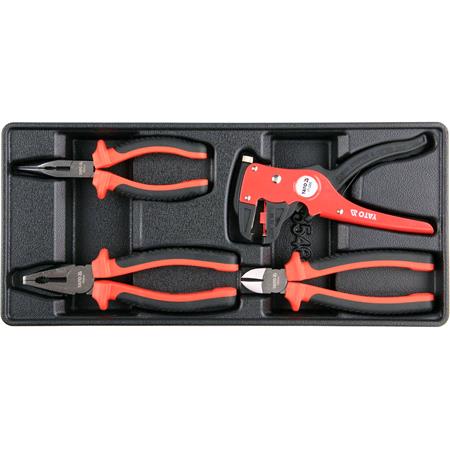 INSULATED PLIERS, 4PCS SET
