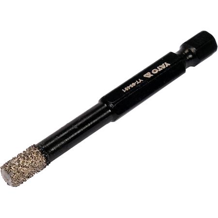 VACUUM DIAMOND DRILL WITH HEX SHANK 6MM