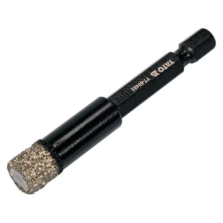 VACUUM DIAMOND DRILL WITH HEX SHANK 10MM