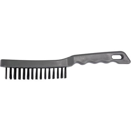 WIRE BRUSH 3 ROWS PLASTIC HANDLE