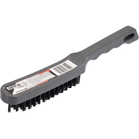 WIRE BRUSH 5 ROWS PLASTIC HANDLE
