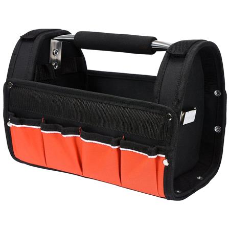 OPEN TOTE TOOL BAG 12" WITH S/S HANDLE